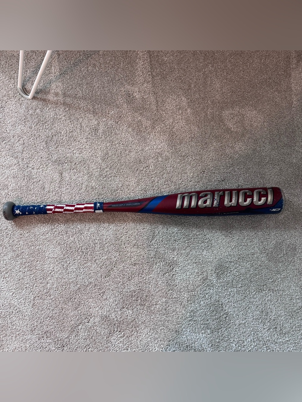 Marucci CAT9 Baseball Bat patriotic 27” 17 oz. Big barrel coach pitch USA flag